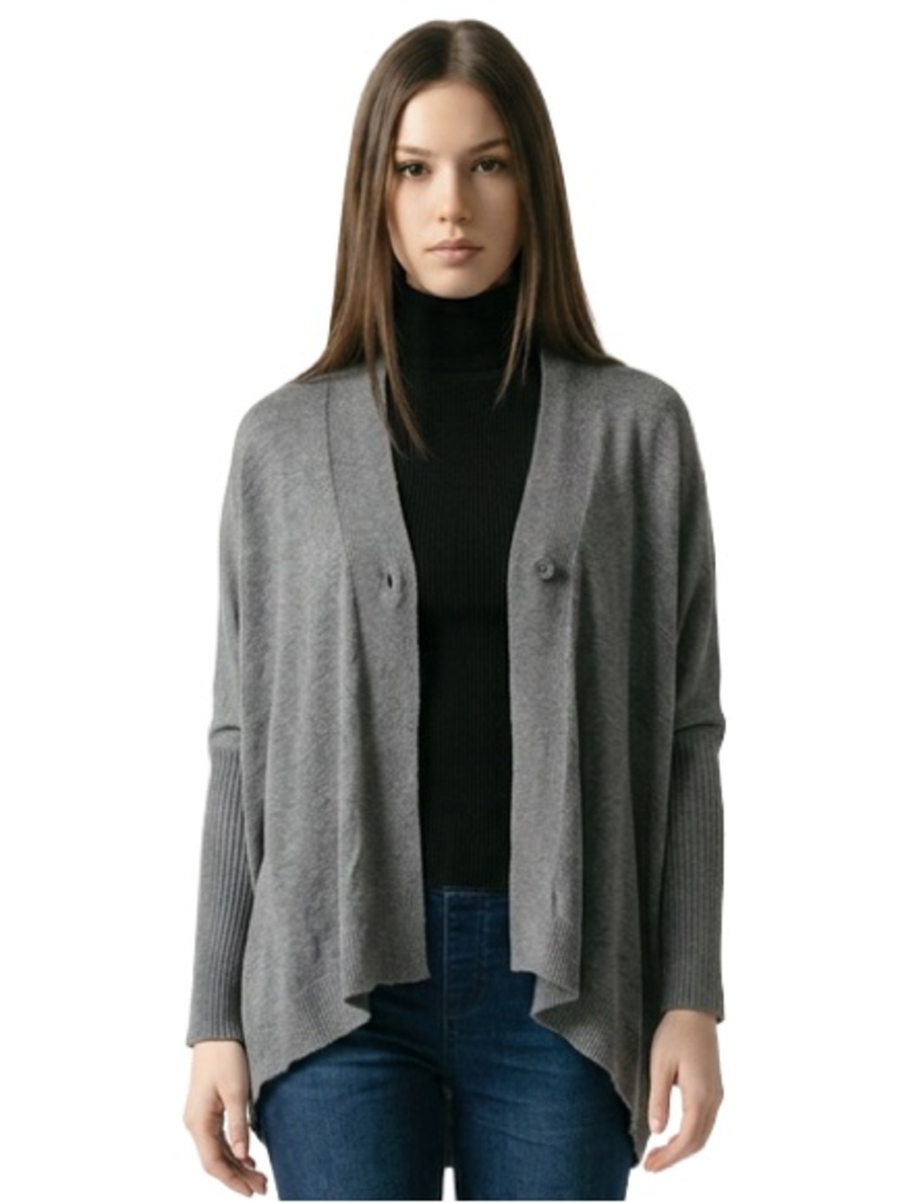 Alice + Olivia oversized grey cardigan sweater